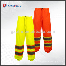 Wholesale Mesh Reflective Safety Pants,Breathable Cargo Work Safety Pants with 2 High Viz Reflective Tape